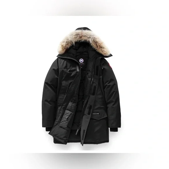Canada Goose- Langford Coyote Trim Slim Parka. Size M - Picture 2 of 16
